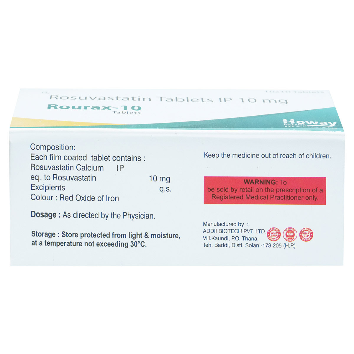 Rourax-10 Tablet 10's, Pack of 10 TabletS Rourax-10 Tablet 10's, Pack of 10 TabletS