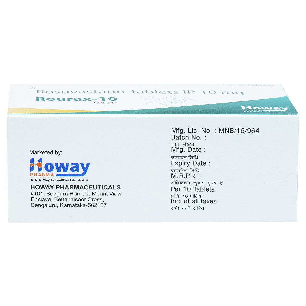Rourax-10 Tablet 10's, Pack of 10 TabletS Rourax-10 Tablet 10's, Pack of 10 TabletS