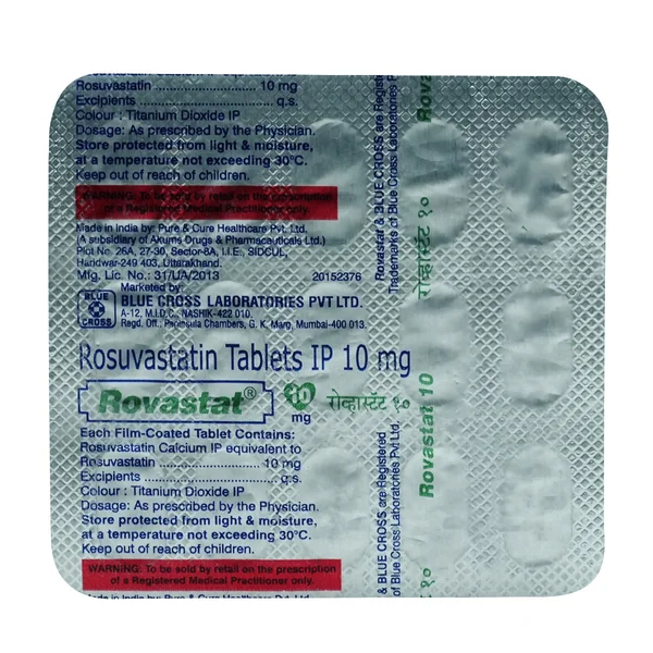 Rovastat 10 mg Tablet 15's