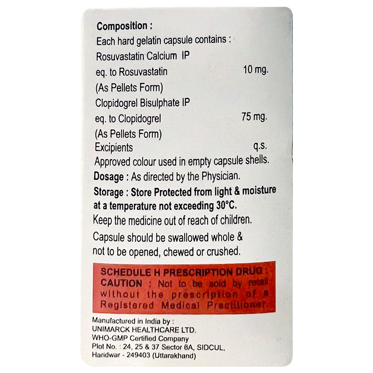 Rovax-CV 10 Capsule 10's, Pack of 10 Rovax-CV 10 Capsule 10's, Pack of 10