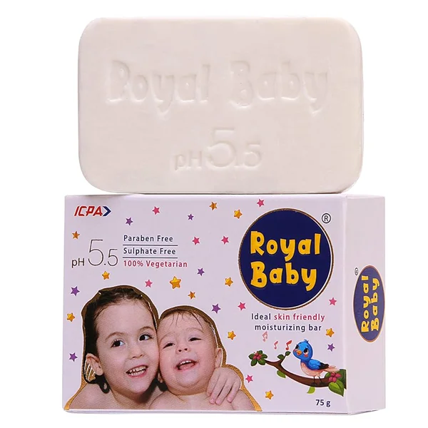 Royal Baby pH 5.5 Moisturizing Bar 75 gm