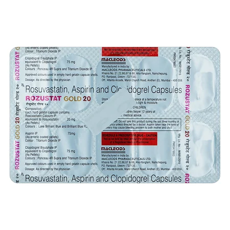 Rozustat Gold 20mg Capsule 10's