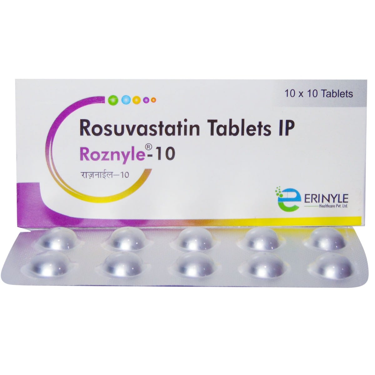 Roznyle 10 Tablet 10's, Pack of 10 TABLETS Roznyle 10 Tablet 10's, Pack of 10 TABLETS