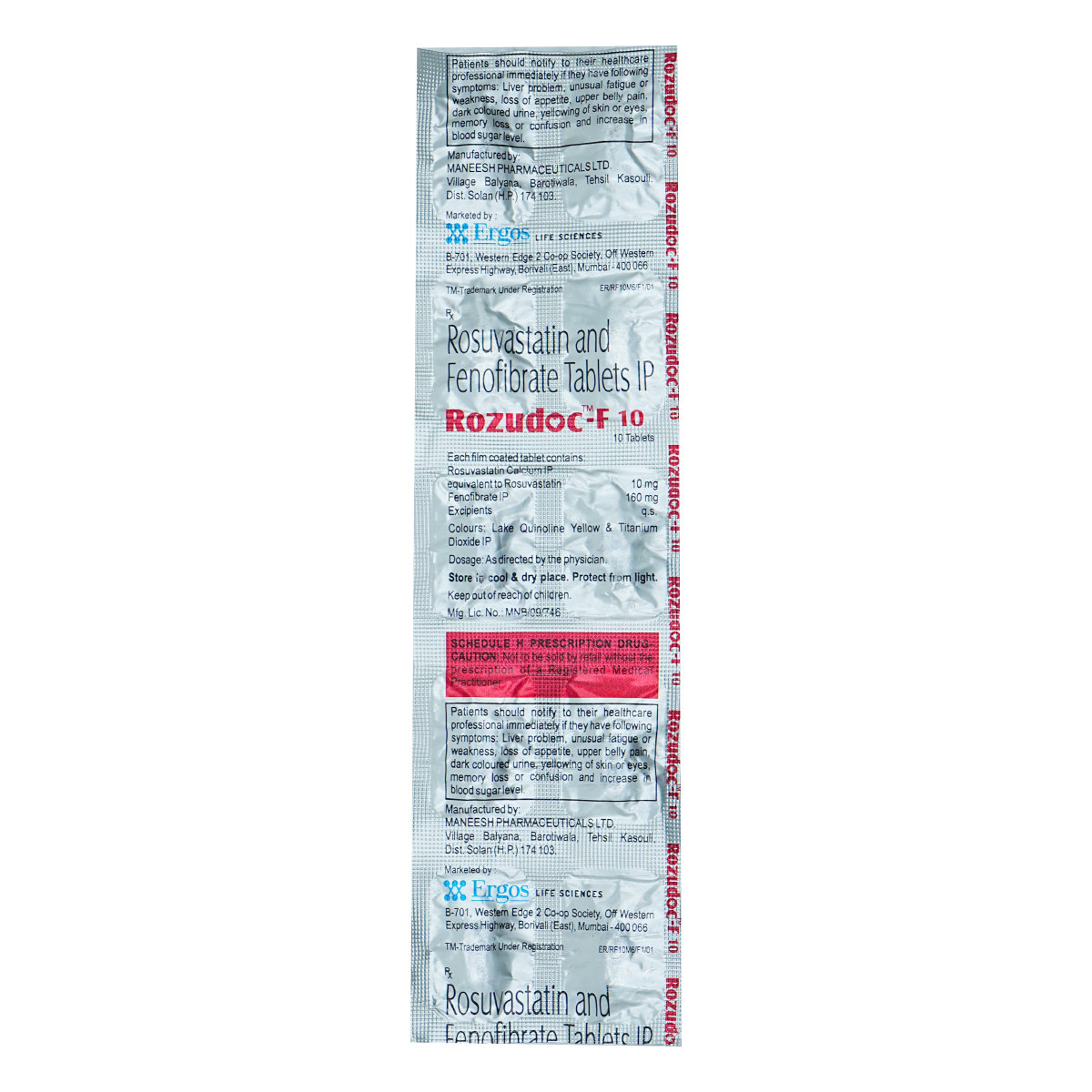 Rozudoc F 10 Tablet 10's, Pack of 10 TABLETS Rozudoc F 10 Tablet 10's, Pack of 10 TABLETS