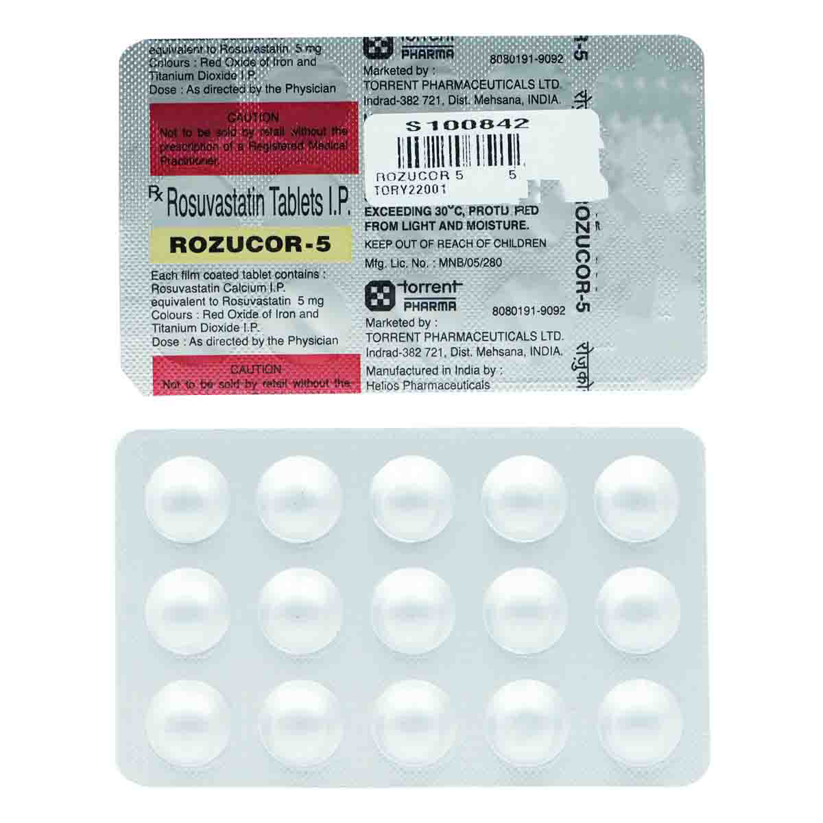Rozucor 5 Tablet 15's, Pack of 15 TABLETS Rozucor 5 Tablet 15's, Pack of 15 TABLETS