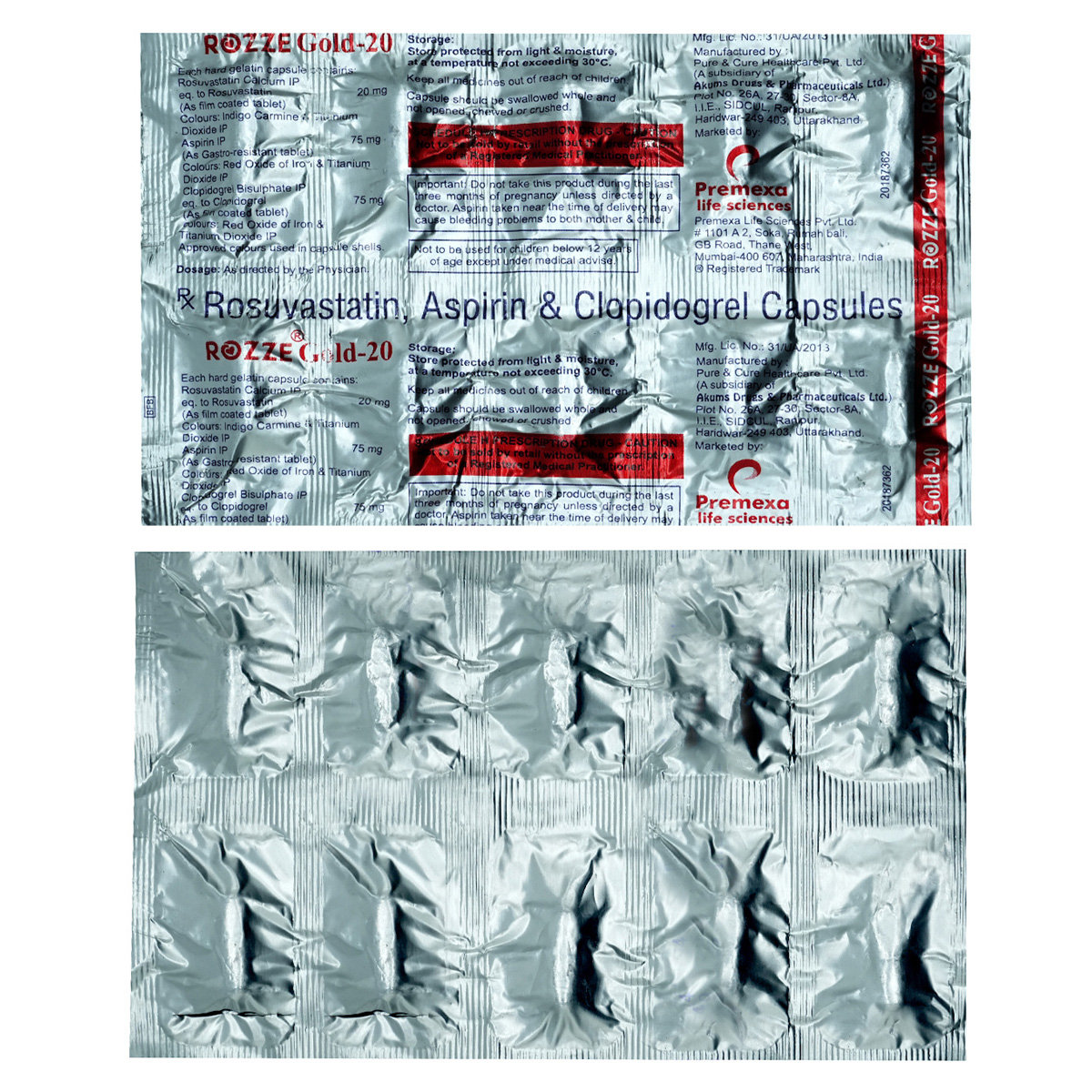 Rozze Gold 20 Capsule 10's, Pack of 10 CapsuleS Rozze Gold 20 Capsule 10's, Pack of 10 CapsuleS