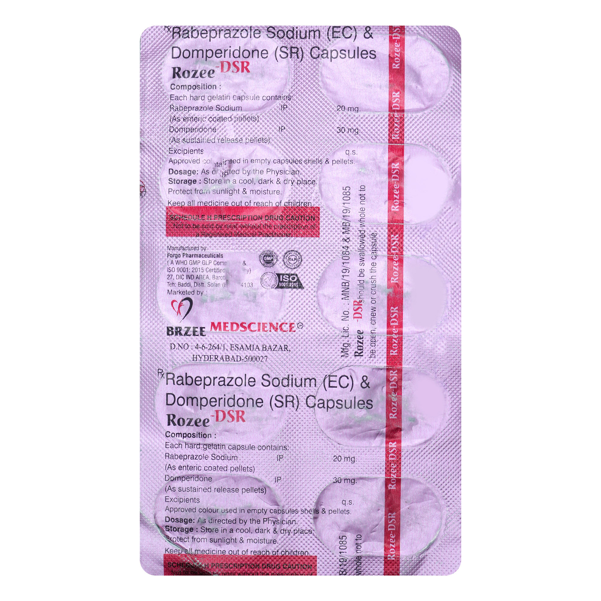 Rozee-DSR Capsule 10's, Pack of 10 Rozee-DSR Capsule 10's, Pack of 10