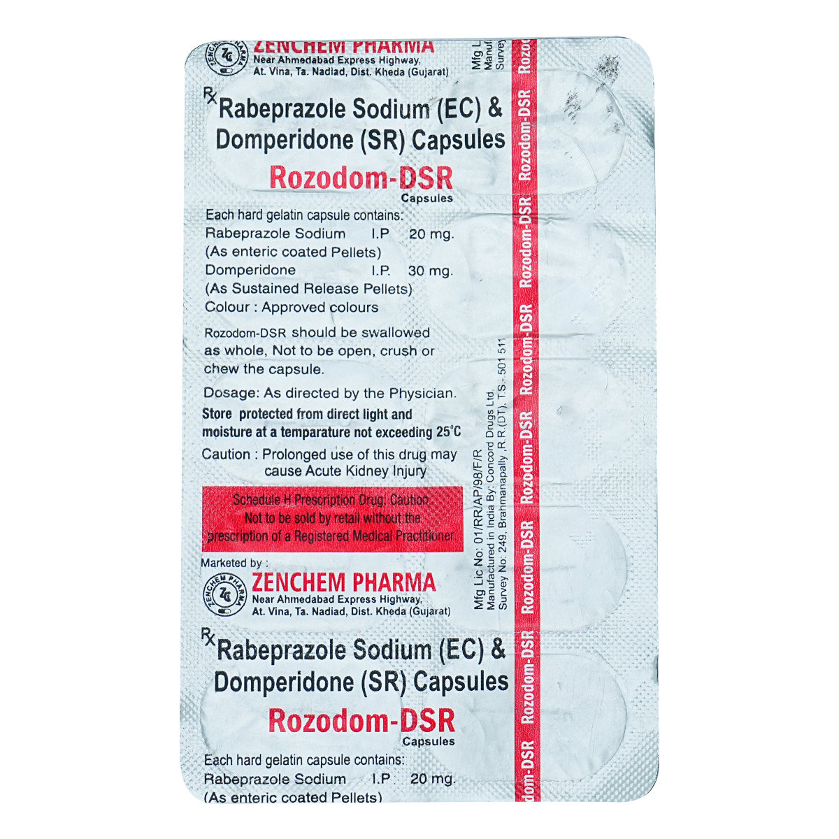 Rozodom-DSR Capsule 10's, Pack of 10 Rozodom-DSR Capsule 10's, Pack of 10