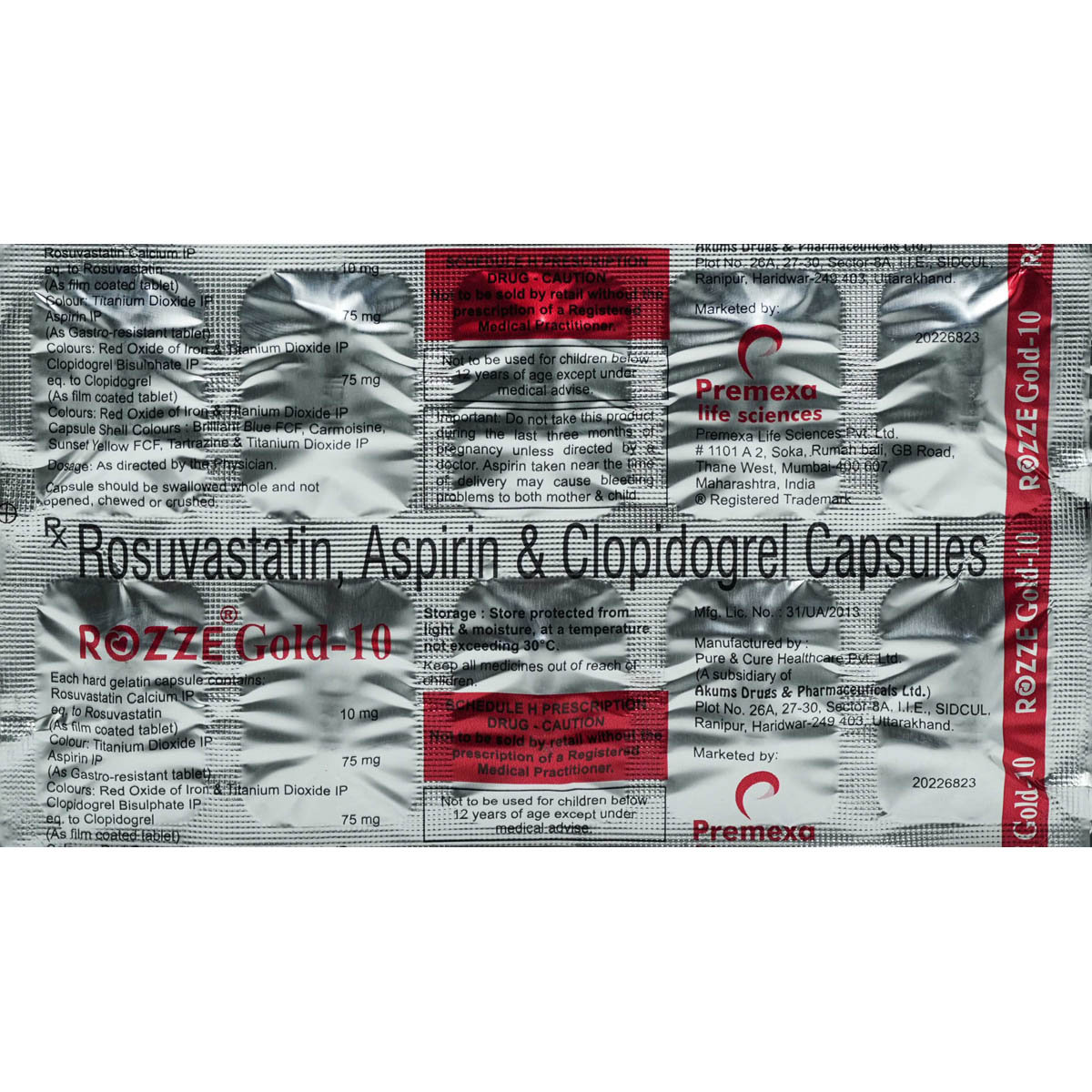 Rozze Gold-10 Capsule 10's, Pack of 10 CapsuleS Rozze Gold-10 Capsule 10's, Pack of 10 CapsuleS