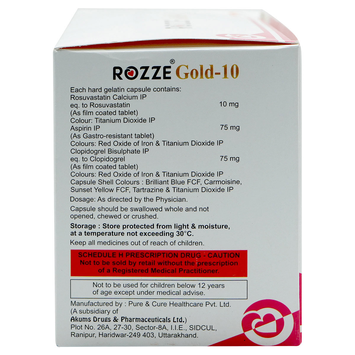 Rozze Gold-10 Capsule 10's, Pack of 10 CapsuleS Rozze Gold-10 Capsule 10's, Pack of 10 CapsuleS