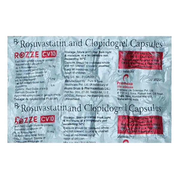 Rozze CV 10 Capsule 10's, Pack of 10 CapsuleS