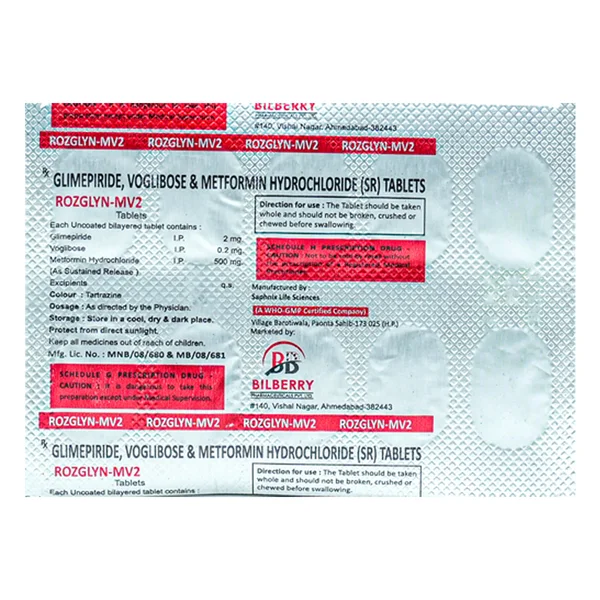 Rozglyn-MV2 Tablet 10's, Pack of 10 TabletS