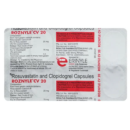 Roznyle CV 20 Tablet 10's