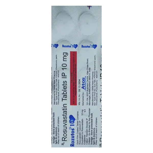 Rozutos 10 mg Tablet 10's