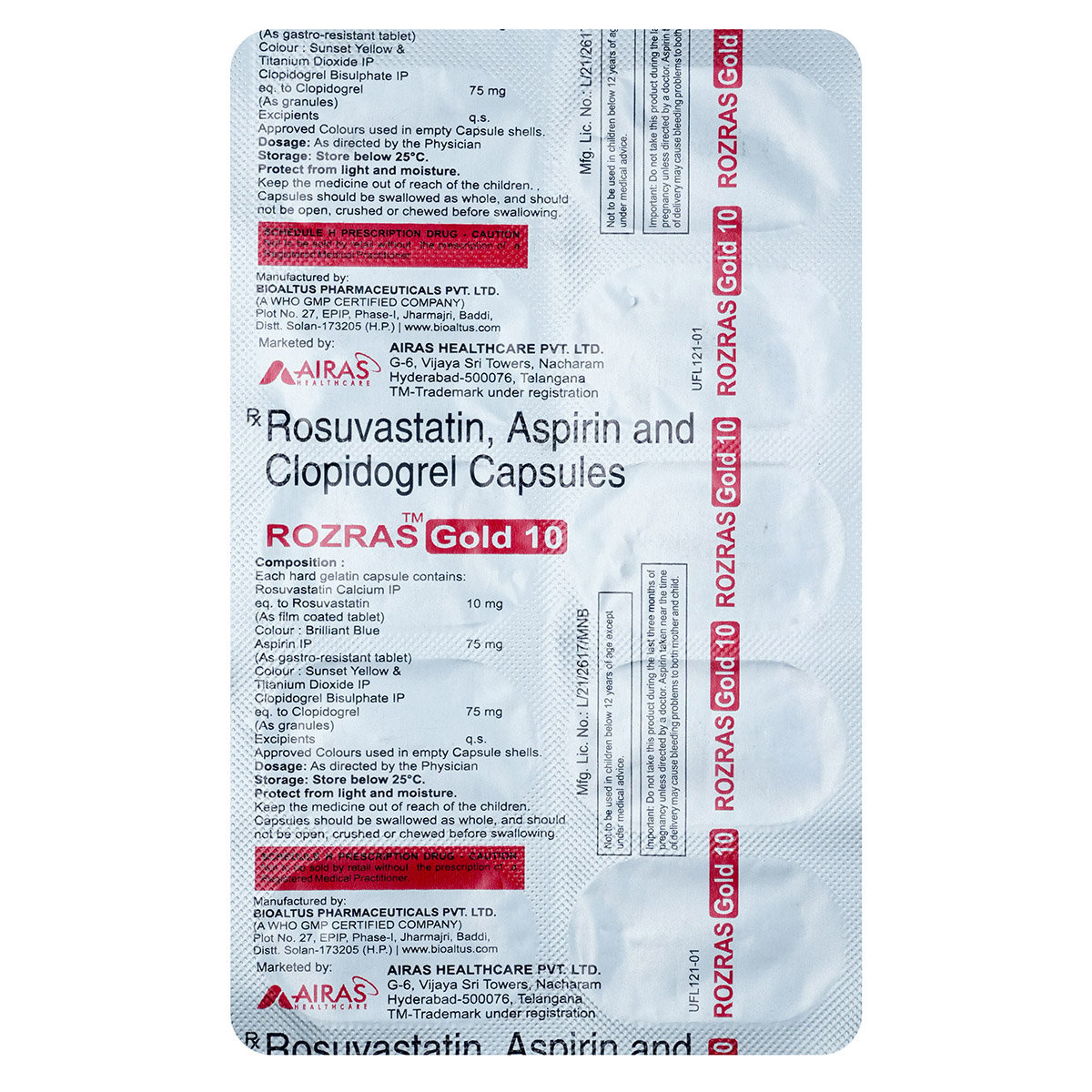 Rozras Gold 10 Capsule 10's, Pack of 10 CapsuleS Rozras Gold 10 Capsule 10's, Pack of 10 CapsuleS