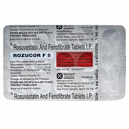 Rozucor F 5 Tablet 15's