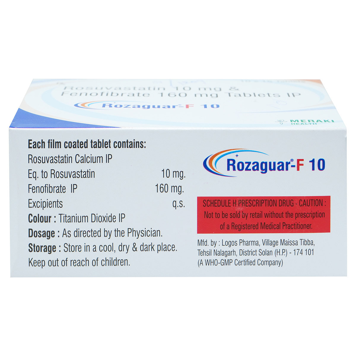 Rozaguar-F 10 Tablet 15's, Pack of 15 Rozaguar-F 10 Tablet 15's, Pack of 15