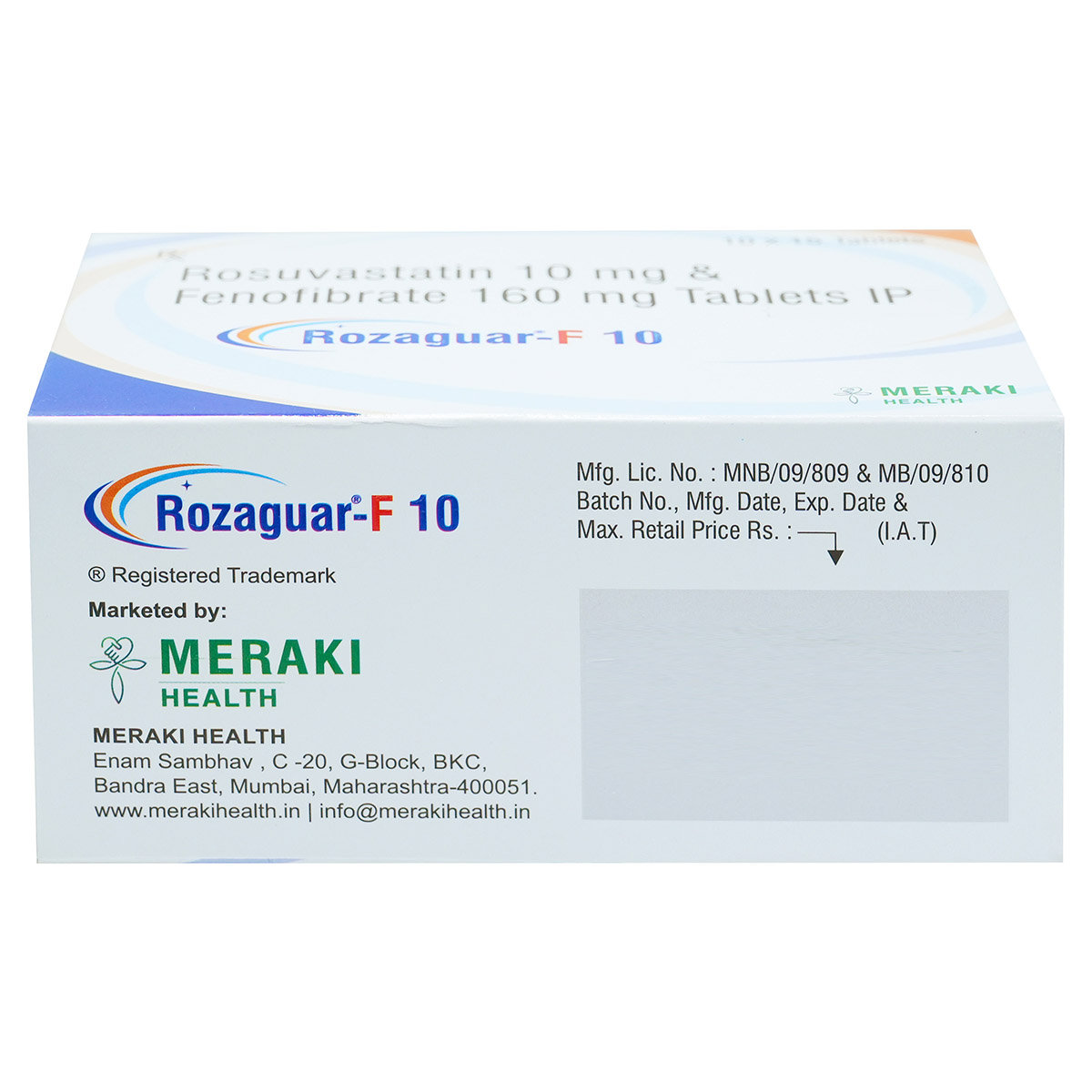 Rozaguar-F 10 Tablet 15's, Pack of 15 Rozaguar-F 10 Tablet 15's, Pack of 15
