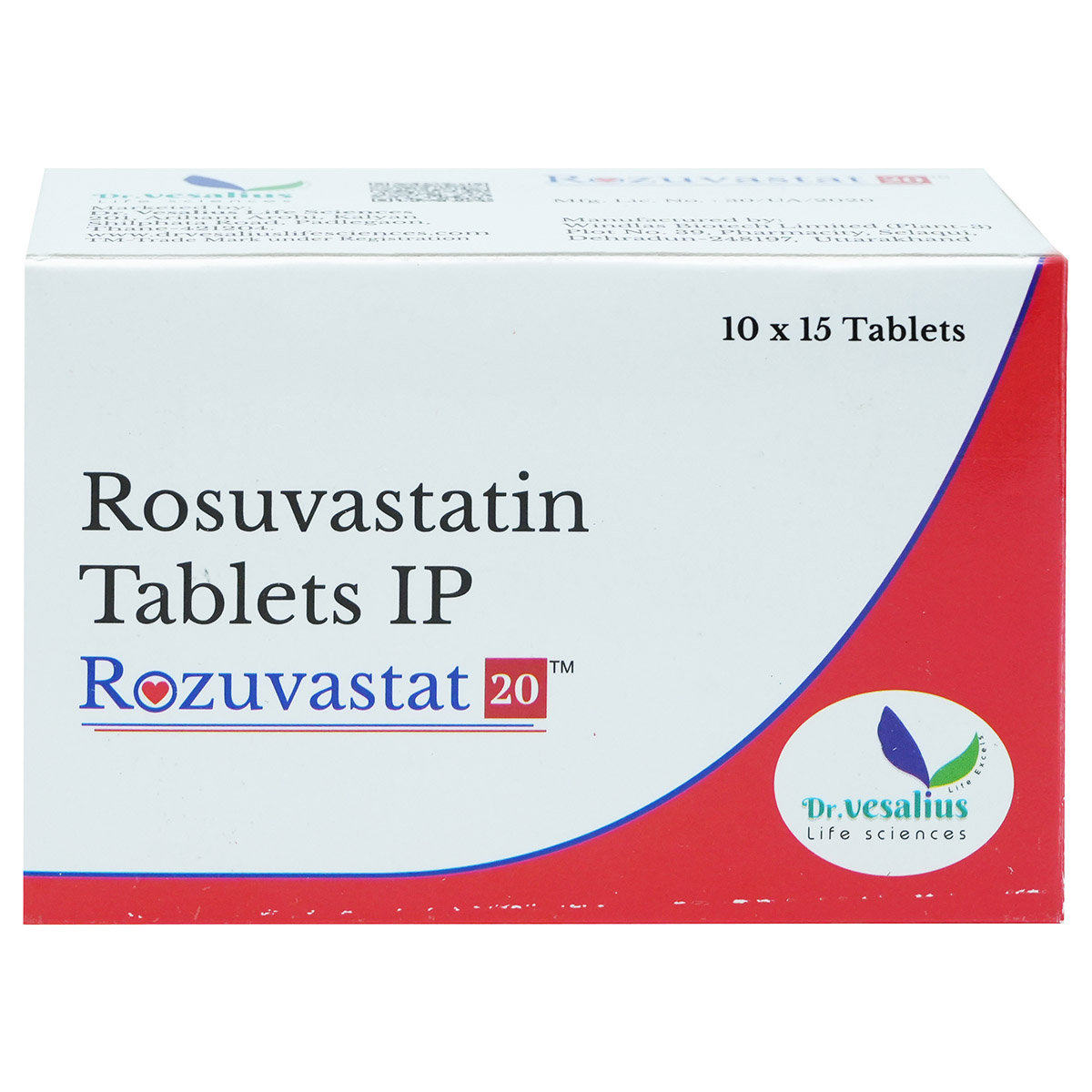 Rozuvastat 20 Tablet 15's, Pack of 15 TABLETS Rozuvastat 20 Tablet 15's, Pack of 15 TABLETS