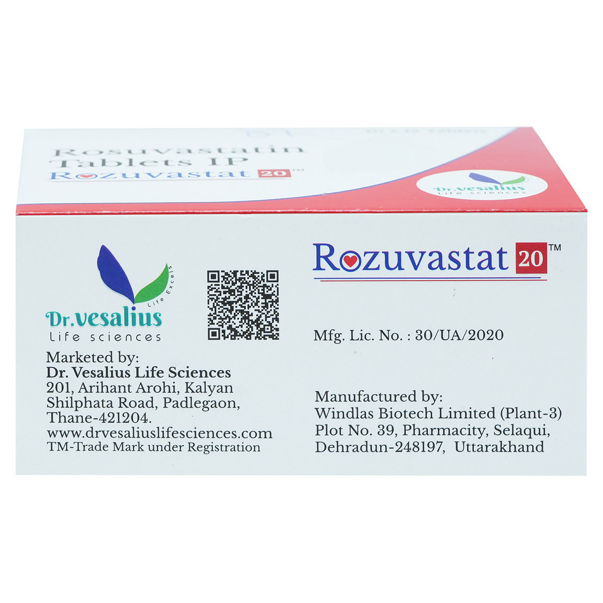 Rozuvastat 20 Tablet 15's, Pack of 15 TABLETS Rozuvastat 20 Tablet 15's, Pack of 15 TABLETS