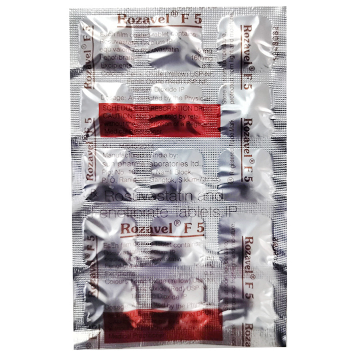 Rozavel F 5 Tablet 15's, Pack of 15 Rozavel F 5 Tablet 15's, Pack of 15
