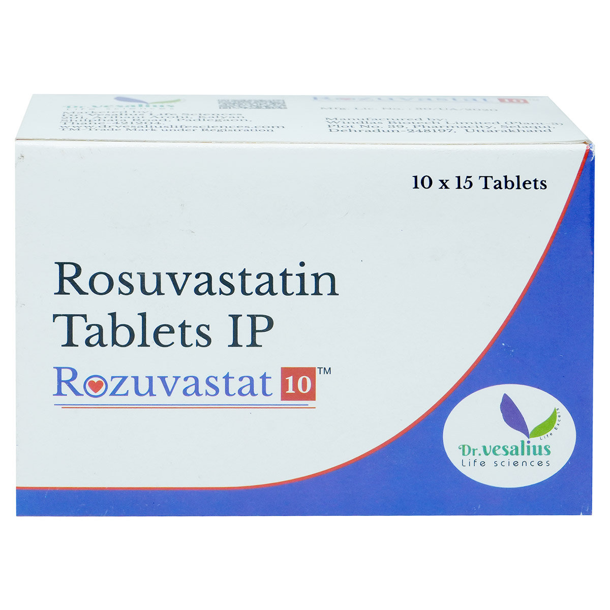 Rozuvastat 10 Tablet 15's, Pack of 15 TABLETS Rozuvastat 10 Tablet 15's, Pack of 15 TABLETS