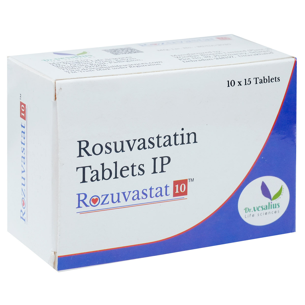 Rozuvastat 10 Tablet 15's, Pack of 15 TABLETS Rozuvastat 10 Tablet 15's, Pack of 15 TABLETS