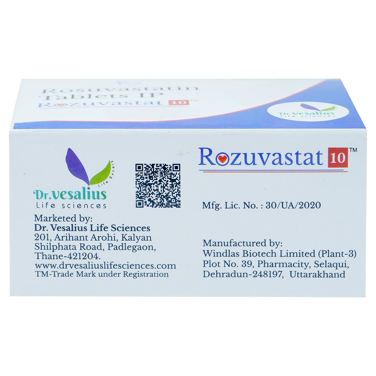 Rozuvastat 10 Tablet 15's, Pack of 15 TABLETS Rozuvastat 10 Tablet 15's, Pack of 15 TABLETS