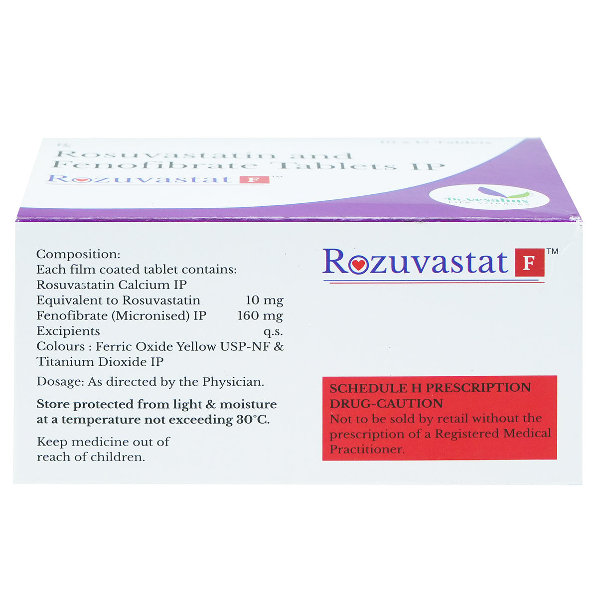 Rozuvastat F Tablet 15's, Pack of 15 Rozuvastat F Tablet 15's, Pack of 15