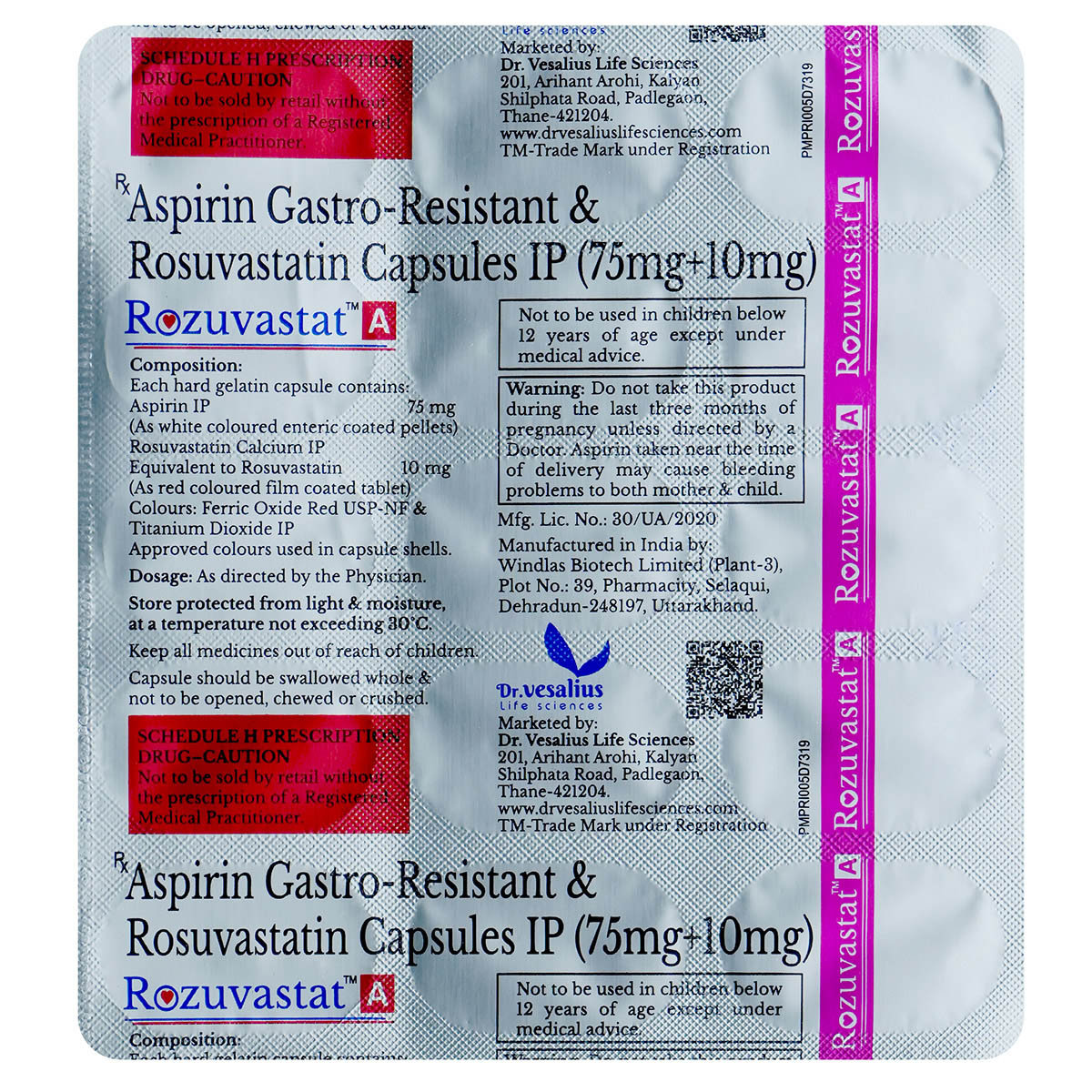 Rozuvastat A Capsule 15's, Pack of 15 CAPSULES Rozuvastat A Capsule 15's, Pack of 15 CAPSULES