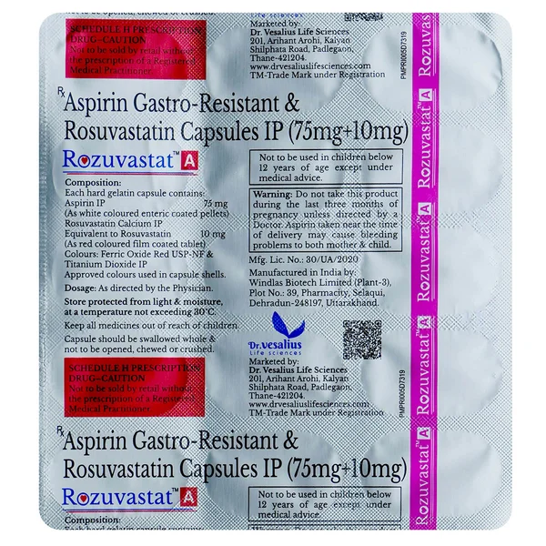 Rozuvastat A Capsule 15's