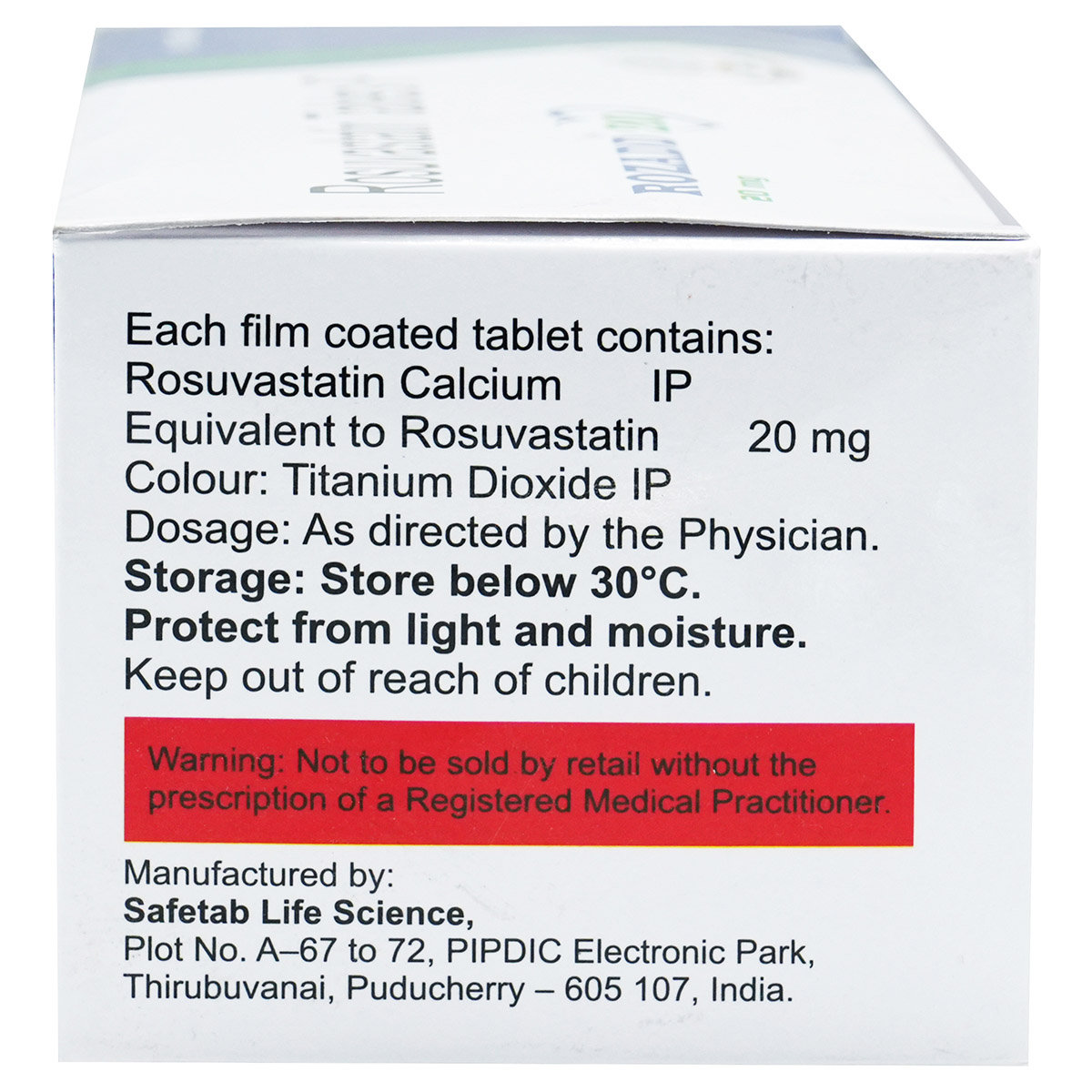 Rozadd 20 Tablet 10's, Pack of 10 TabletS Rozadd 20 Tablet 10's, Pack of 10 TabletS