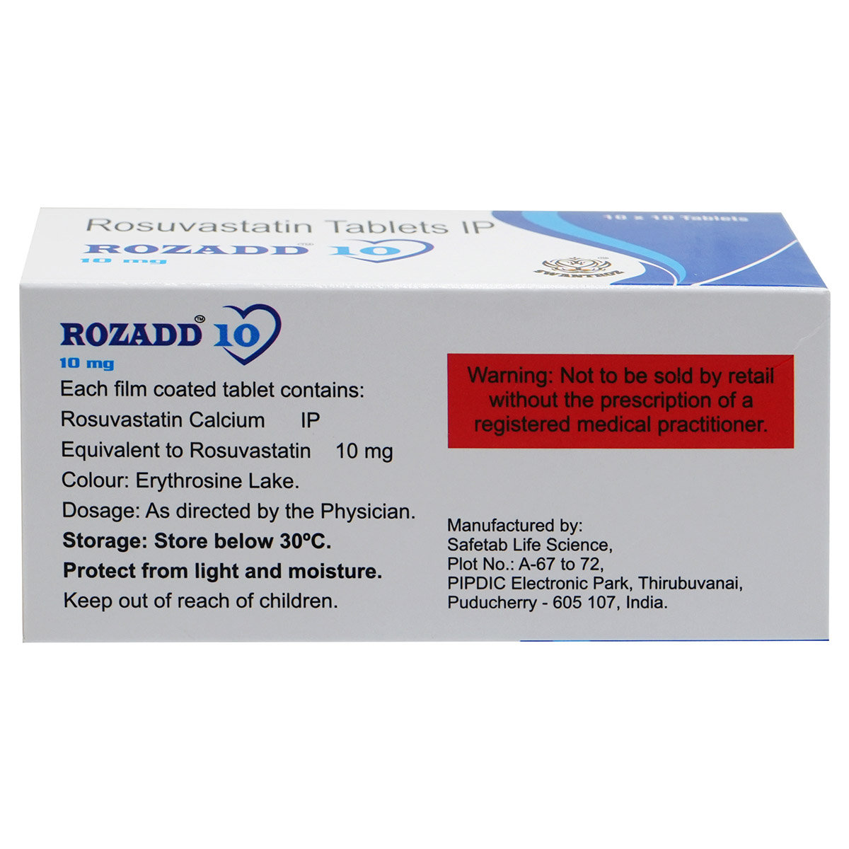 Rozadd 10 Tablet 10's, Pack of 10 TabletS Rozadd 10 Tablet 10's, Pack of 10 TabletS