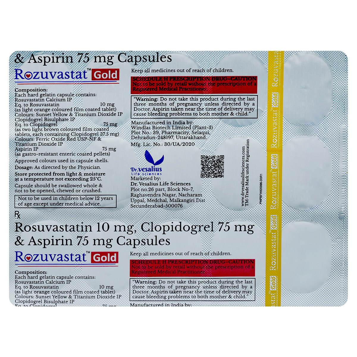 Rozuvastat Gold Capsule 15's, Pack of 15 CapsuleS Rozuvastat Gold Capsule 15's, Pack of 15 CapsuleS