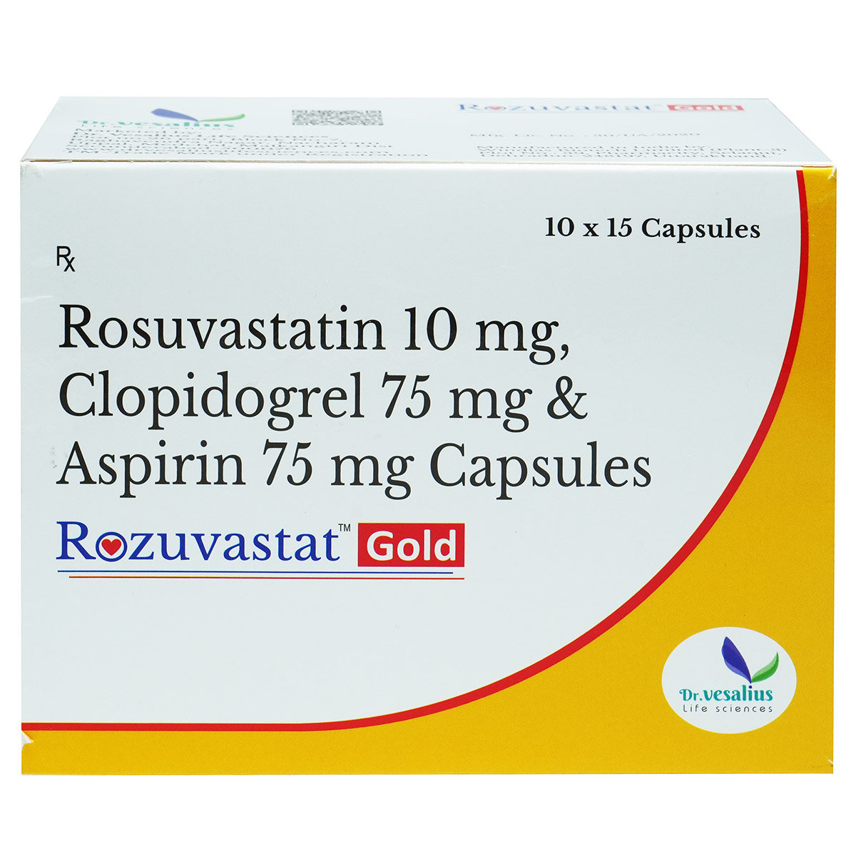 Rozuvastat Gold Capsule 15's, Pack of 15 CapsuleS Rozuvastat Gold Capsule 15's, Pack of 15 CapsuleS