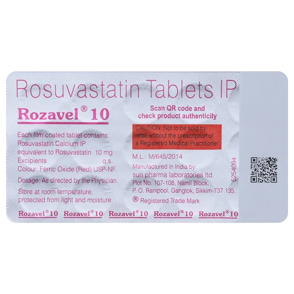 Rozavel 10 mg Tablet 15's
