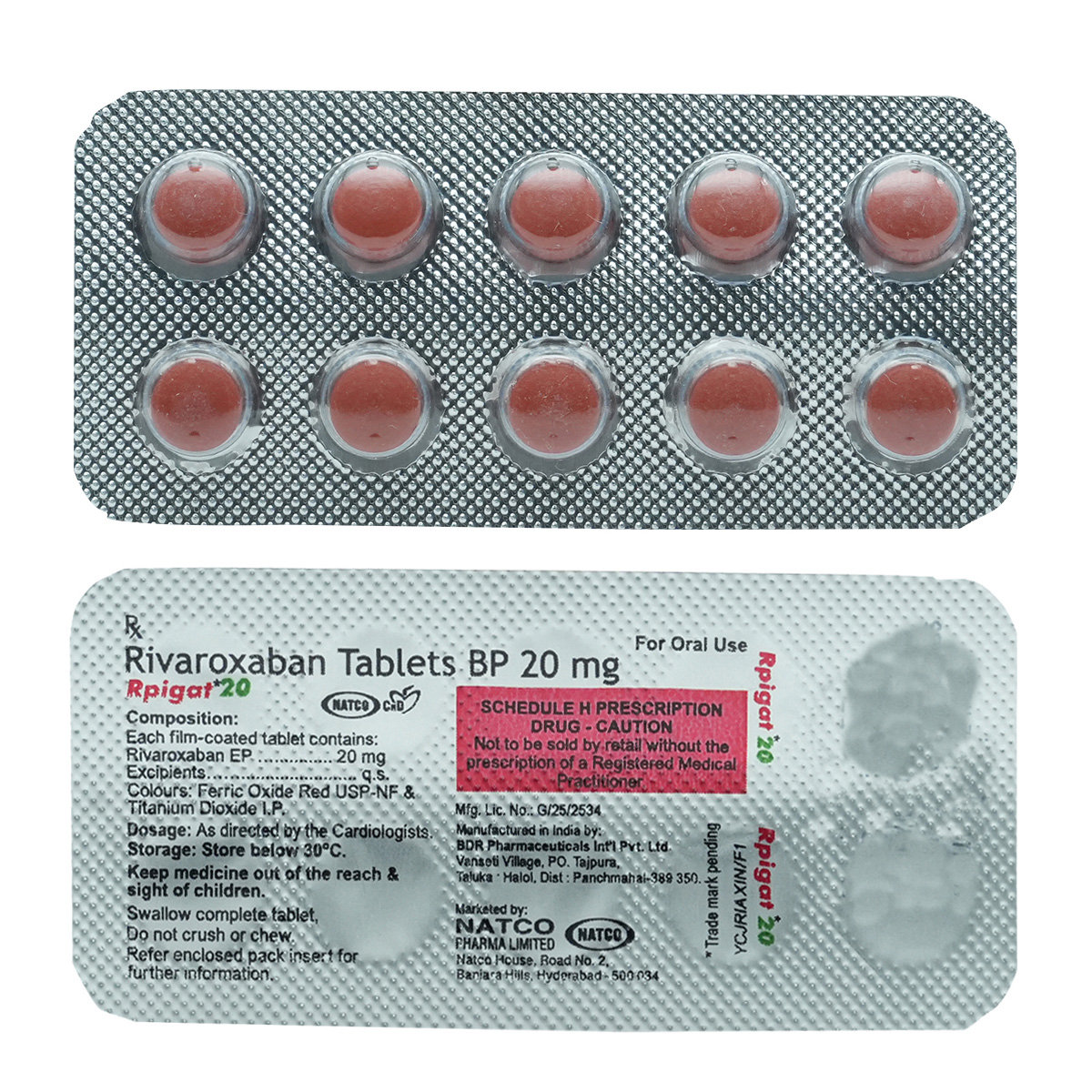 Rpigat 20 mg Tablet 10's, Pack of 10 TabletS Rpigat 20 mg Tablet 10's, Pack of 10 TabletS