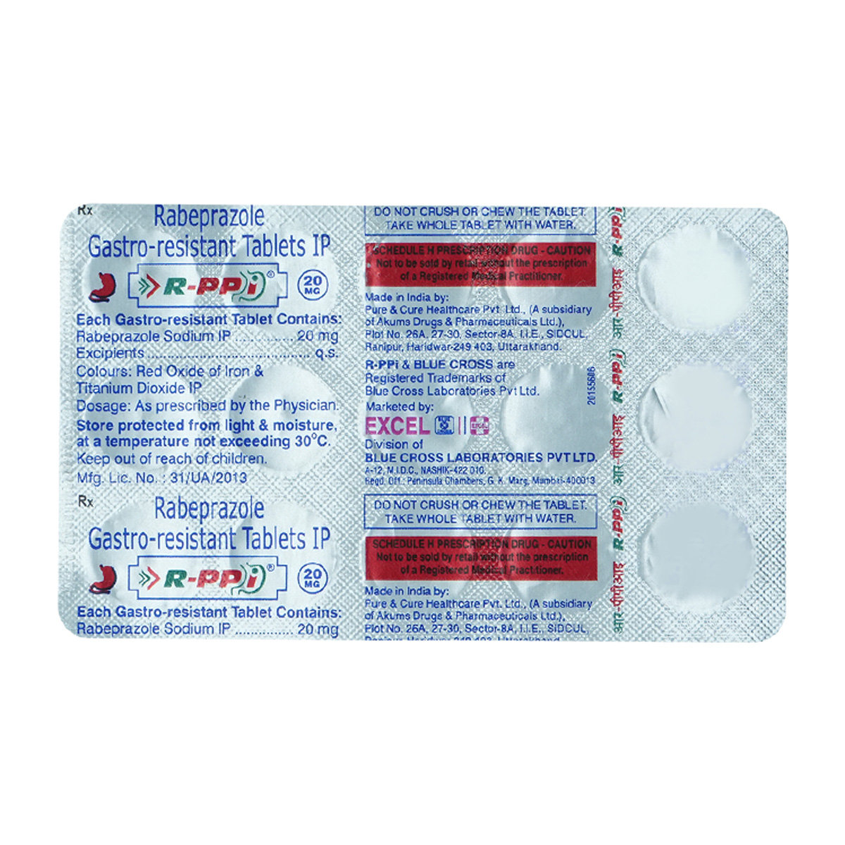 Buy R PPI 20 mg Tablet 15's Online