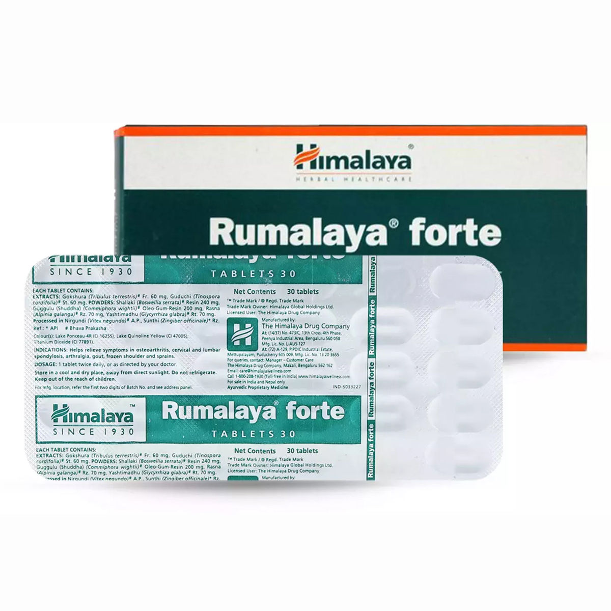 Buy Himalaya Rumalaya Forte, 30 Tablets Online