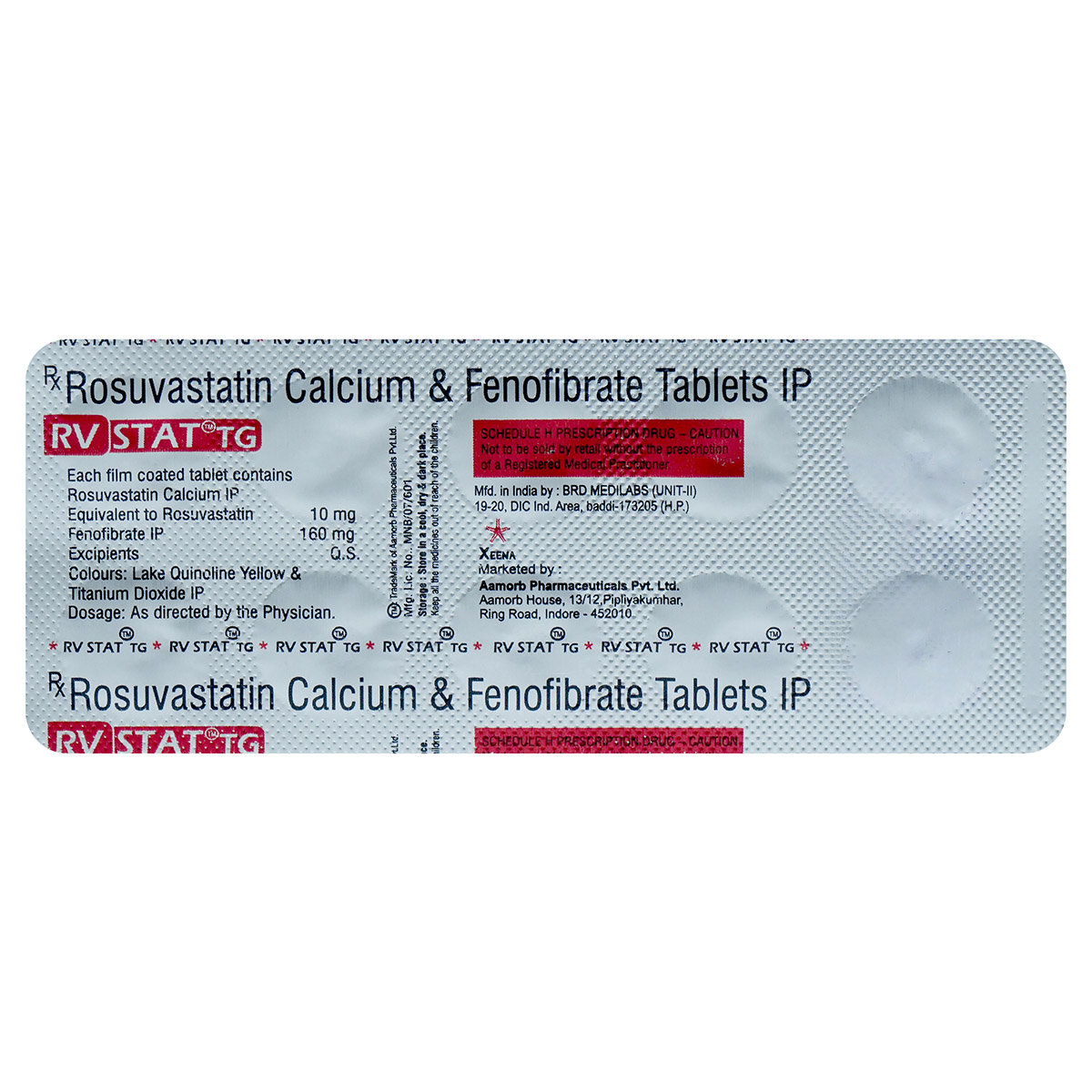 Rvstat Tg Tablet 10's, Pack of 10 TABLETS Rvstat Tg Tablet 10's, Pack of 10 TABLETS