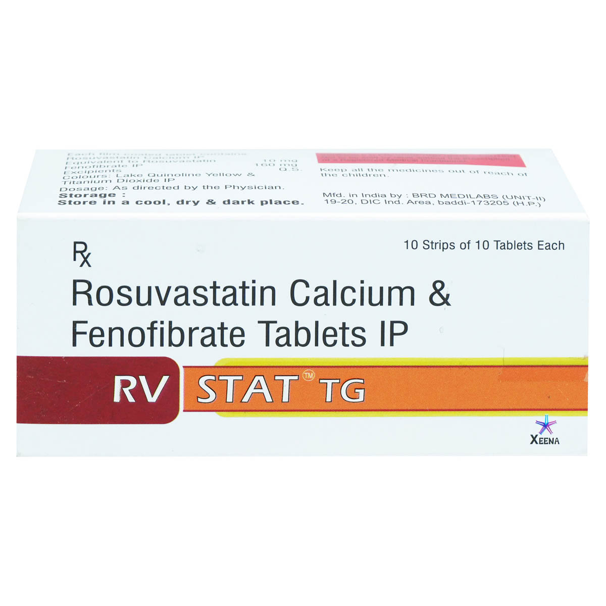 Rvstat Tg Tablet 10's, Pack of 10 TABLETS Rvstat Tg Tablet 10's, Pack of 10 TABLETS