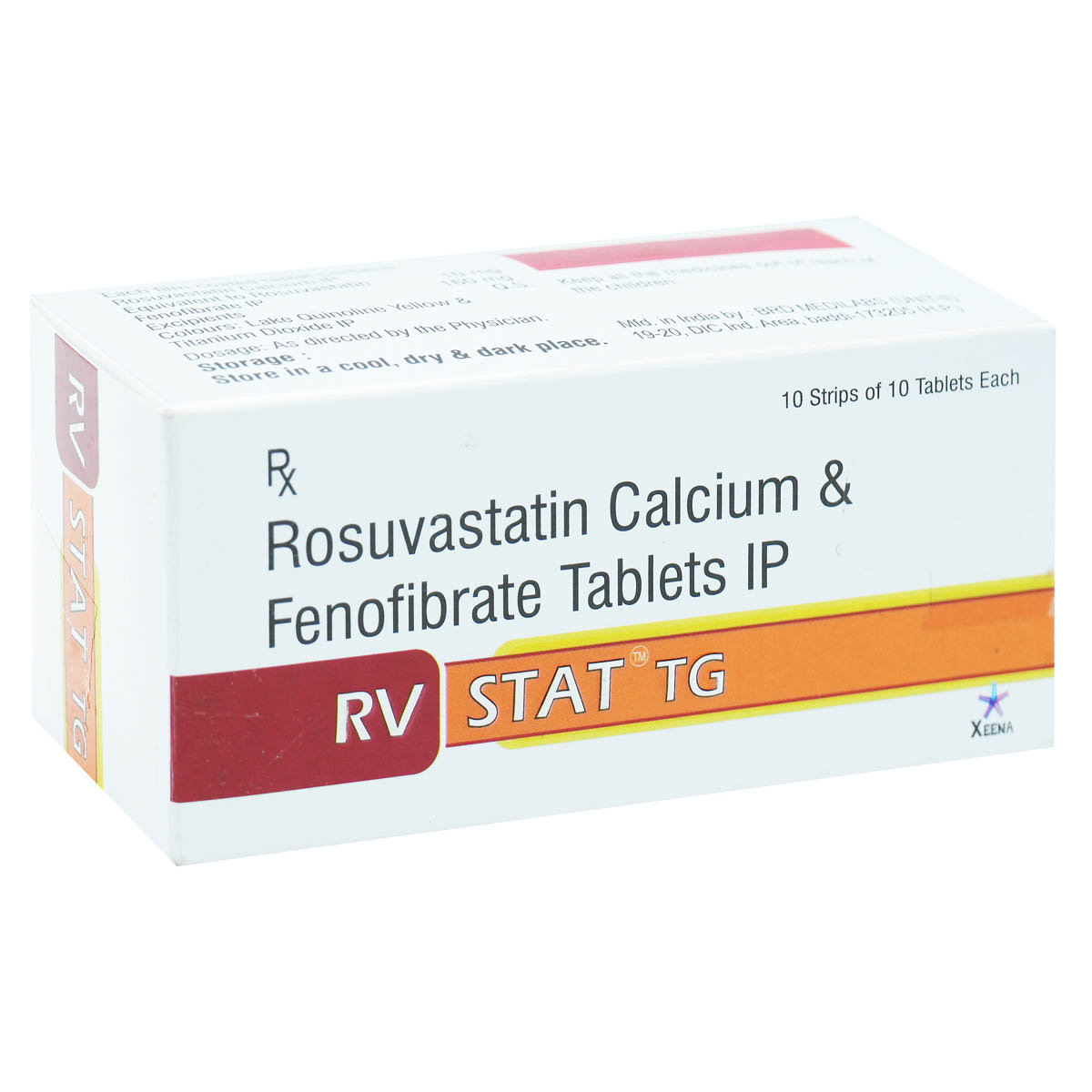 Rvstat Tg Tablet 10's, Pack of 10 TABLETS Rvstat Tg Tablet 10's, Pack of 10 TABLETS