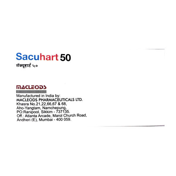Sacuhart 50 Tablet 10's, Pack of 10 TabletS Sacuhart 50 Tablet 10's, Pack of 10 TabletS