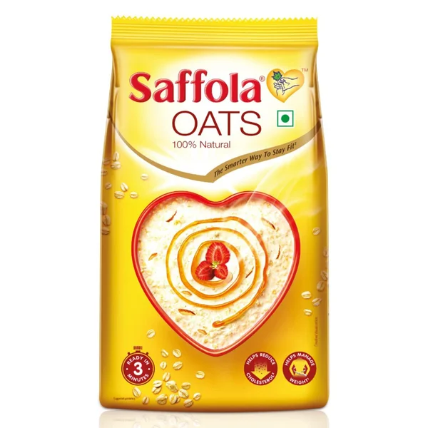 Saffola Oats, 1 kg Refill Pack, Pack of 1