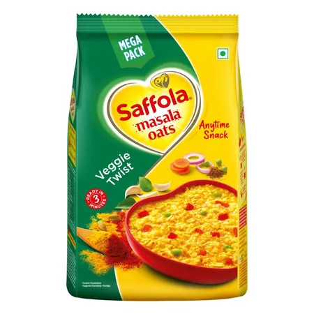 Saffola Masala Veggie Twist Oats, 500 gm
