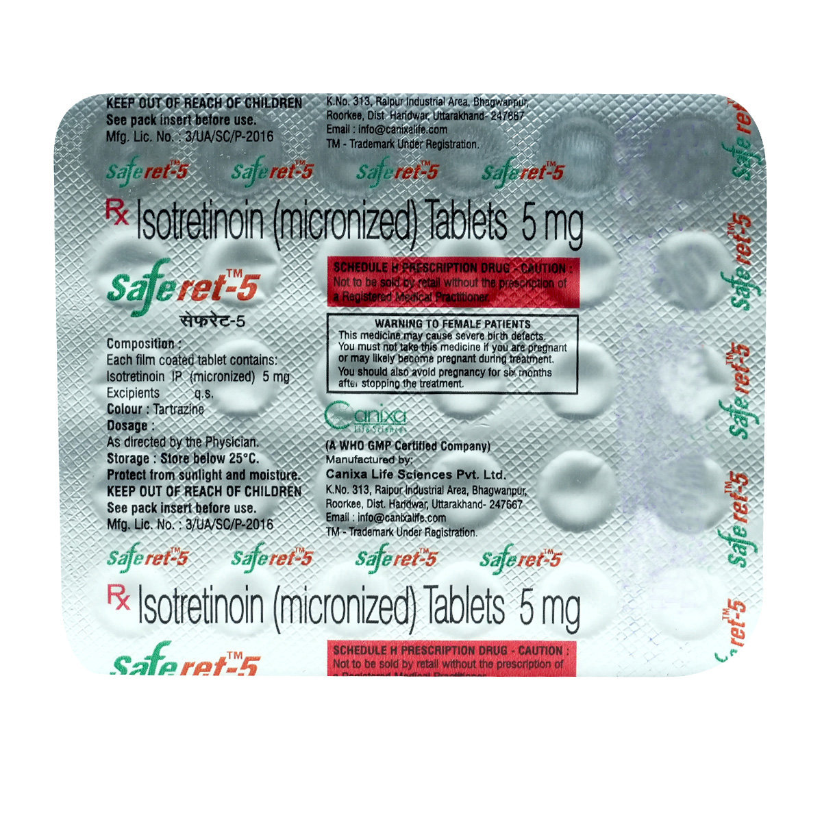 Saferet-5 Tablet 30's, Pack of 30 TabletS Saferet-5 Tablet 30's, Pack of 30 TabletS