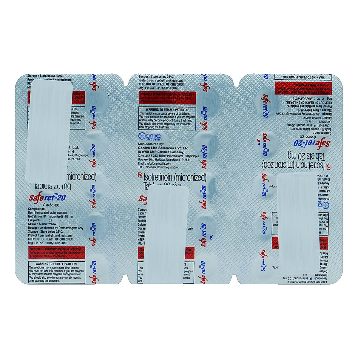 Saferet 20 Tablet 30's, Pack of 30 TabletS Saferet 20 Tablet 30's, Pack of 30 TabletS
