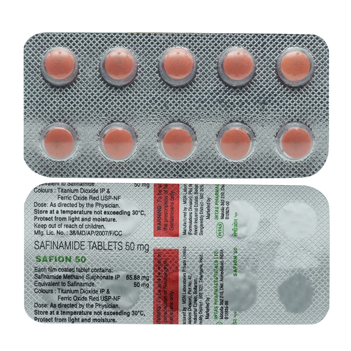 Safion 50 Tablet 10's, Pack of 10 TABLETS Safion 50 Tablet 10's, Pack of 10 TABLETS