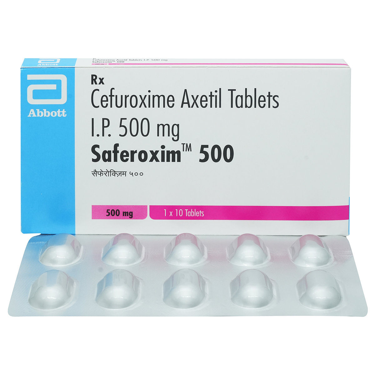 Saferoxim 500 Tablet 10's, Pack of 10 TABLETS Saferoxim 500 Tablet 10's, Pack of 10 TABLETS