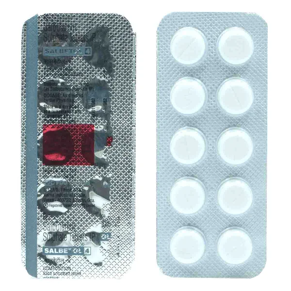 SALBETOL 4MG TABLET, Pack of 10 TABLETS